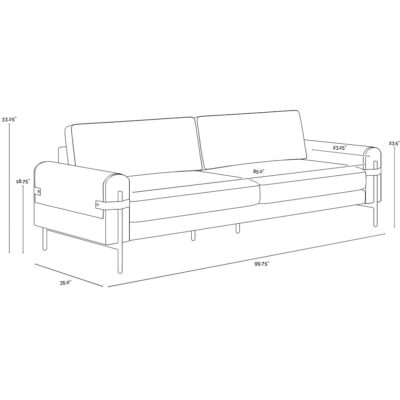 Camus Sofa - Ludlow Sesame Leather 111069 111069 9