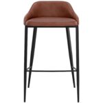 Astra Barstool - Black - Cinnamon Brown 111082 111082 ASTRA BARSTOOL BLACK CINNAMON BROWN 1