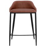 Astra Counter Stool - Black - Cinnamon Brown 111083 111083 ASTRA COUNTER STOOL BLACK CINNAMON BROWN 1