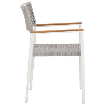 Nava Stackable Dining Armchair - White 9 Nava Stackable Dining Armchair - White 111090 111090 NAVA STACKABLE DINING ARMCHAIR WHITE 2