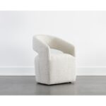 Lloret Wheeled Dining Armchair - Merino Pearl 111121 111121 LLORET WHEELED DINING ARMCHAIR MERINO PEARL 5