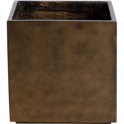 Tansy Planter - Antique Bronze 111134 111134 DIANTHA PLANTER SQUARE ANTIQUE BRONZE 1