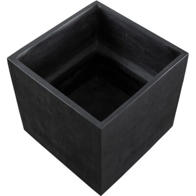 Tansy Planter - Black 111135 111135 DIANTHA PLANTER SQUARE BLACK 2
