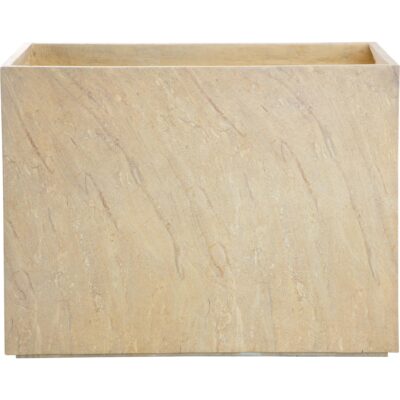 Leilani Planter - Large - Travertine Look 111138 111138 LEILANI PLANTER RECTANGULAR LARGE TRAVERTINE LOOK 1