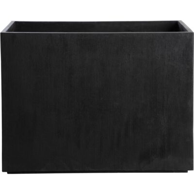 Leilani Planter - Large - Black 111140 111140 LEILANI PLANTER RECTANGULAR LARGE BLACK 1
