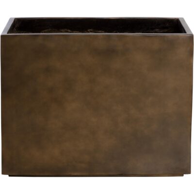 Leilani Planter - Medium - Antique Bronze 111141 111141 DIANTHA PLANTER RECTANGULAR SMALL ANTIQUE BRONZE 1