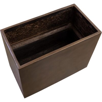 Leilani Planter - Medium - Antique Bronze 111141 111141 DIANTHA PLANTER RECTANGULAR SMALL ANTIQUE BRONZE 3