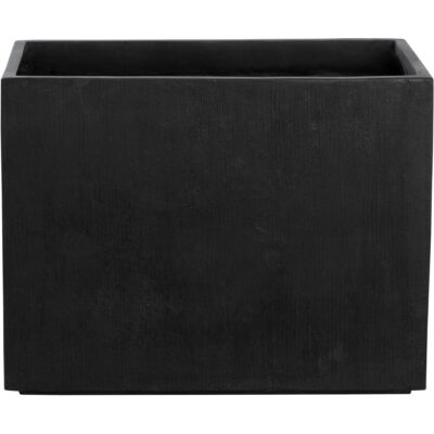 Leilani Planter - Medium - Black 111142 111142 LEILANI PLANTER RECTANGULAR MEDIUM BLACK 1