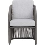 Allariz Dining Armchair - Warm Grey - Gracebay Light Grey 111154 111154 ALLARIZ DINING ARMCHAIR WARM GREY GRACEBAY LIGHT GREY 1