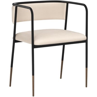 Brenan Dining Armchair - Zenith Alabaster