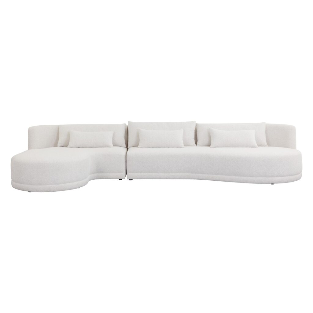 Laken Sofa Chaise - Laf - Copenhagen White - Image 2