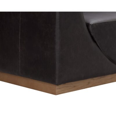 Anakin Sofa - Light Oak - Tuscany Warm Black Leather 11 Anakin Sofa - Light Oak - Tuscany Warm Black Leather 111216 111216 ANAKIN SOFA GREYSTONE LEATHER 6