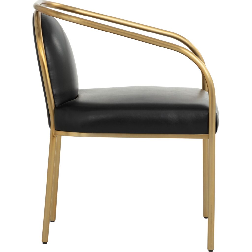 Cicero Dining Armchair - Cantina Black - Image 9
