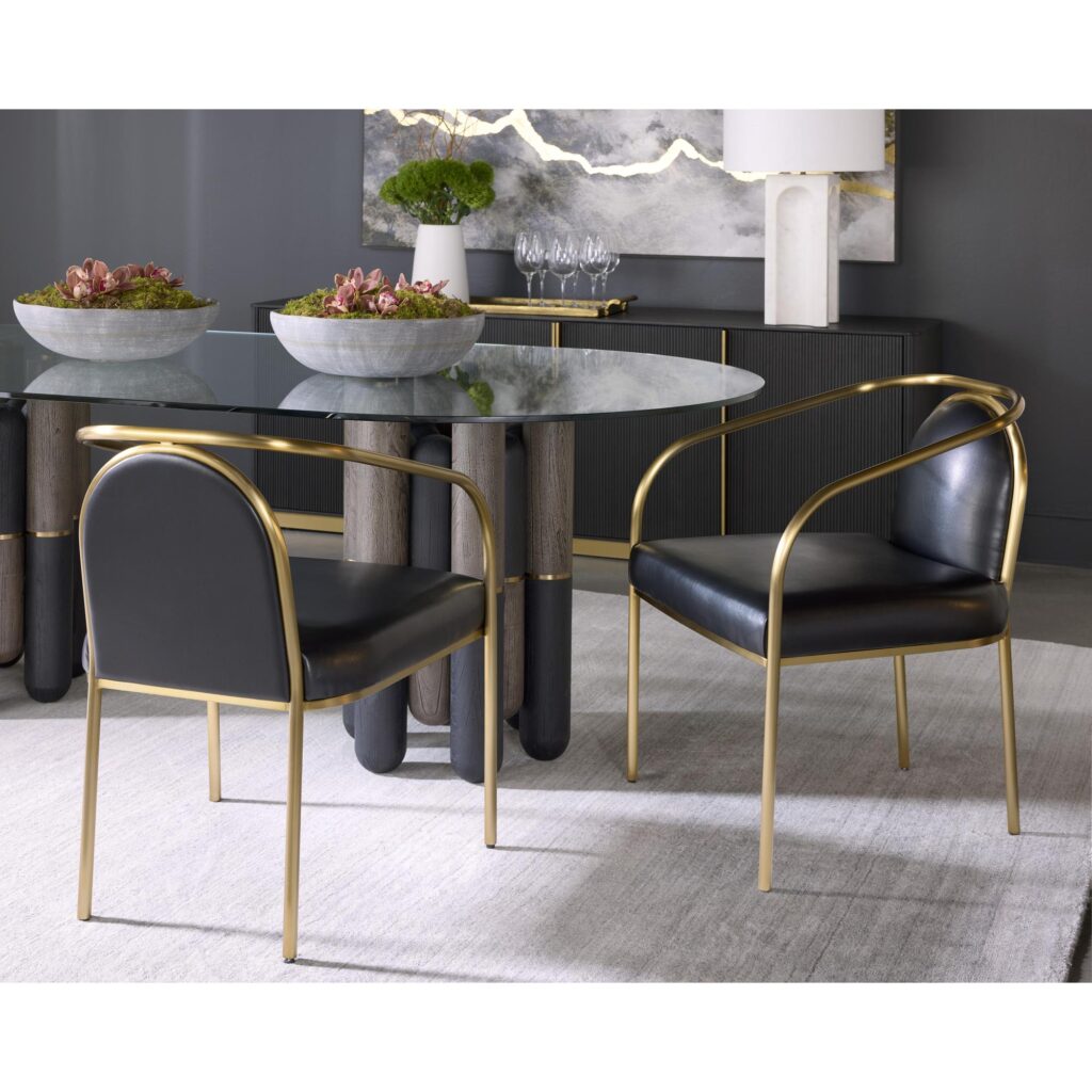 Cicero Dining Armchair - Cantina Black - Image 5