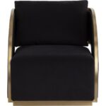 Baz Swivel Lounge Chair - Abbington Black / Napa Black 111242 111242 BAZ SWIVEL LOUNGE CHAIR ABBINGTON BLACK NAPA BLACK 21