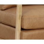 Castell Swivel Lounge Chair - Rustic Oak - Ludlow Sesame Leather 111249 111249 CASTELL SWIVEL LOUNGE CHAIR RUSTIC OAK LUDLOW SESAME LEATHER 6