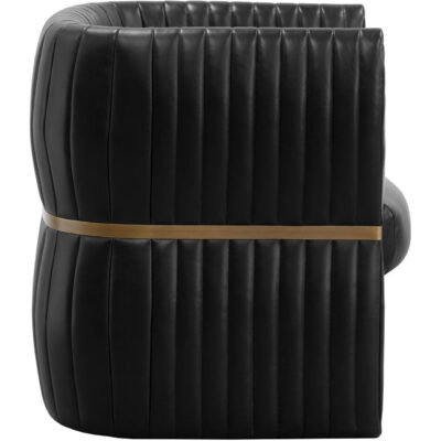 Tryor Lounge Chair - Vintage Black Night Leather 111261 111261 TRYOR LOUNGE CHAIR VINTAGE BLACK NIGHT LEATHER 2