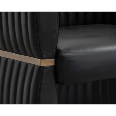 Tryor Lounge Chair - Vintage Black Night Leather 111261 111261 TRYOR LOUNGE CHAIR VINTAGE BLACK NIGHT LEATHER 6