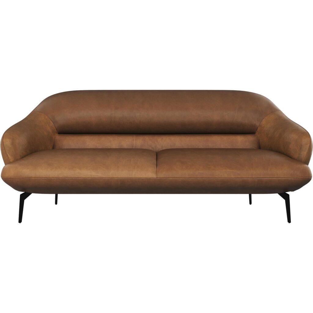 Armani Sofa - Cognac Leather - Image 2