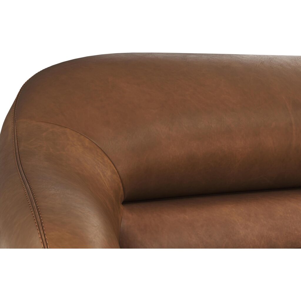 Armani Sofa - Cognac Leather - Image 5