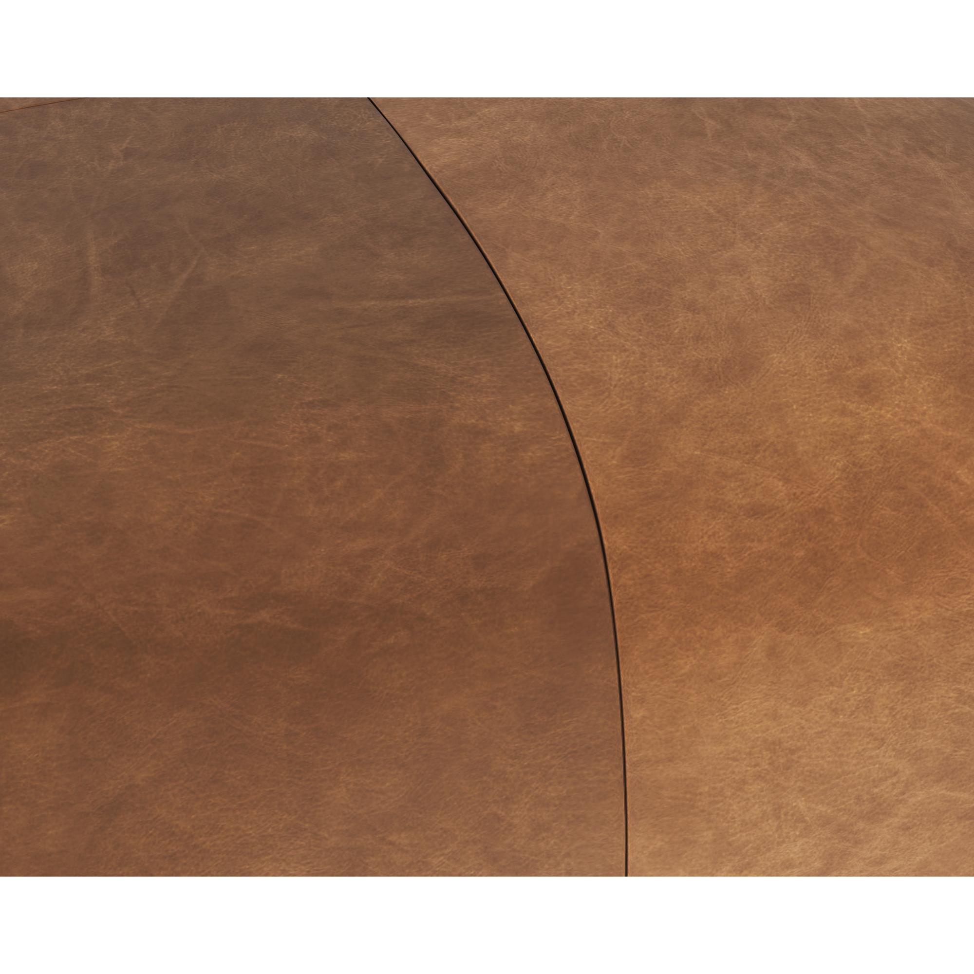 Elio Ottoman - Cognac Leather 6 Elio Ottoman - Cognac Leather - Image 6