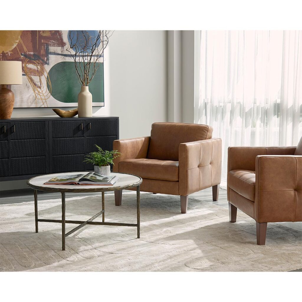 Karmelo Armchair - Cognac Leather