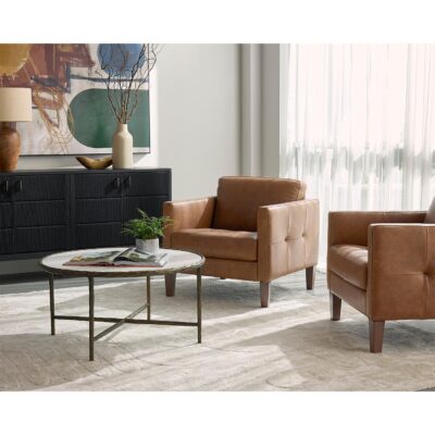 Karmelo Armchair - Cognac Leather
