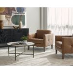 Karmelo Armchair - Cognac Leather 111266 111266 KARMELO ARMCHAIR COGNAC LEATHER 10