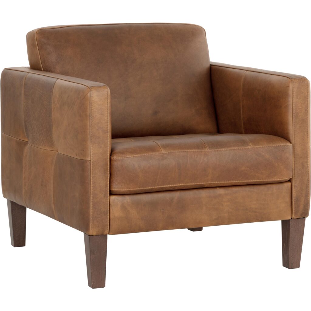 Karmelo Armchair - Cognac Leather - Image 4
