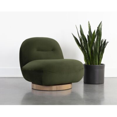 Franze Swivel Lounge Chair - Moss Green 111301 111301 FRANZE SWIVEL LOUNGE CHAIR MOSS GREEN 5