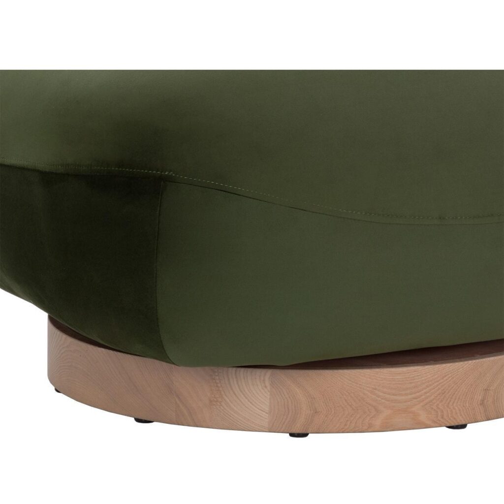 Franze Swivel Lounge Chair - Moss Green - Image 6