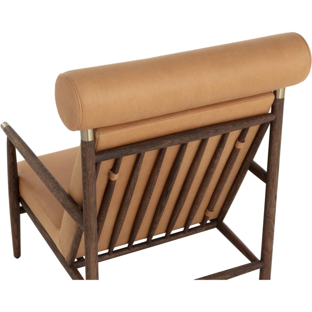 Biko Lounge Chair - Sahara Camel Leather - Image 8