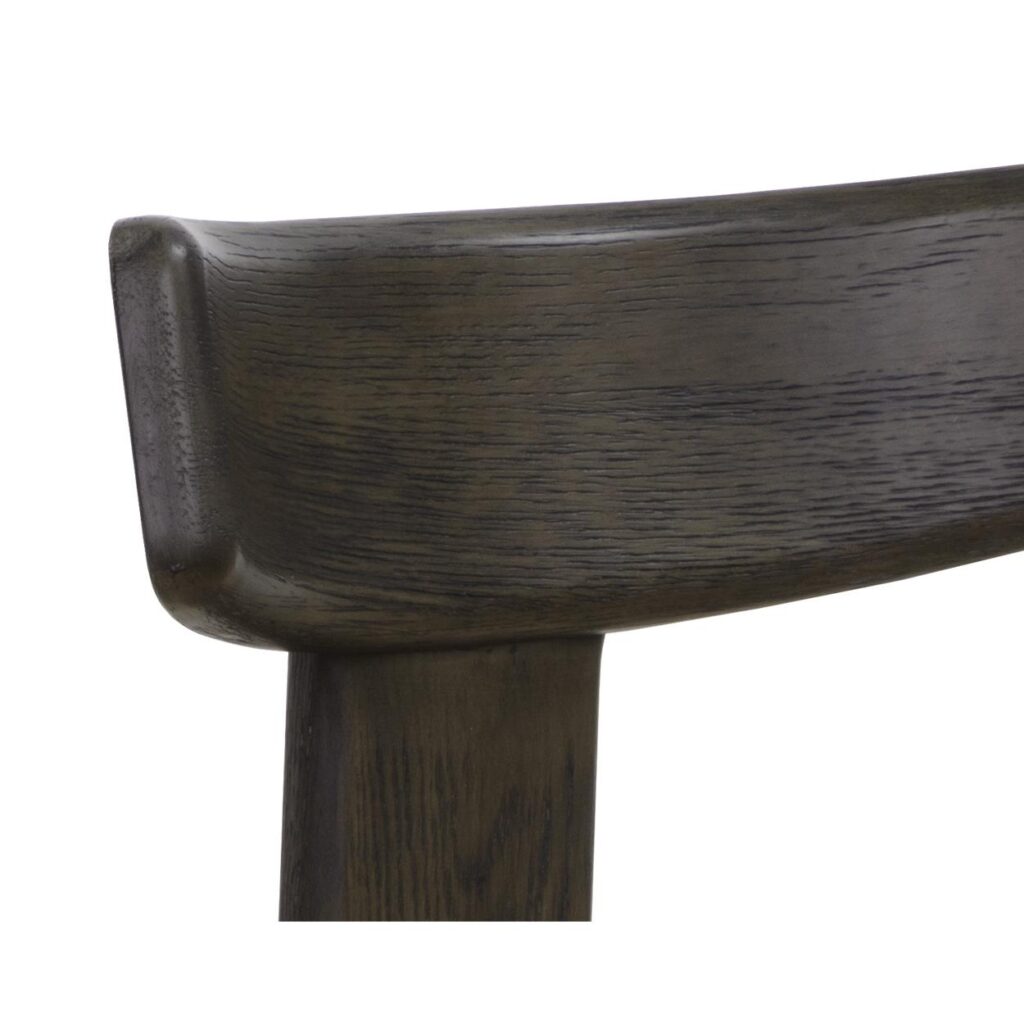 Horton Dining Chair - Dark Brown - Sahara Sand Leather - Image 6