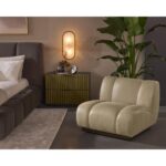 Blaise Swivel Lounge Chair - Sahara Sand Leather 111320 111320 BLAISE SWIVEL LOUNGE CHAIR SAHARA SANDLEATHER 5