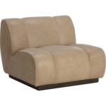 Blaise Swivel Lounge Chair - Sahara Sand Leather 111320 111320 BLAISE SWIVEL LOUNGE CHAIR SAHARA SAND LEATHER