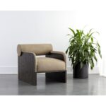 Coburn Lounge Chair - Dark Brown - Sahara Sand Leather 111323 111323 COBURN LOUNGE CHAIR SAHARA SAND LEATHER 5