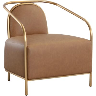 Accent Chairs Burlington - Modern Living 111329 CICERO LOUNGE CHAIR MILLIKEN COGNAC