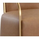 Cicero Lounge Chair - Milliken Cognac 111329 111329 CICERO LOUNGE CHAIR MILLIKEN COGNAC 6
