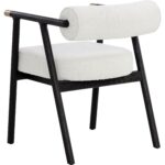 Sova Dining Armchair - Black - Copenhagen White 111340 111340 SOVA DINING ARMCHAIR COPENHAGEN WHITE 3
