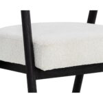 Sova Dining Armchair - Black - Copenhagen White 111340 111340 SOVA DINING ARMCHAIR COPENHAGEN WHITE 6