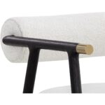 Sova Dining Armchair - Black - Copenhagen White 111340 111340 SOVA DINING ARMCHAIR COPENHAGEN WHITE 7