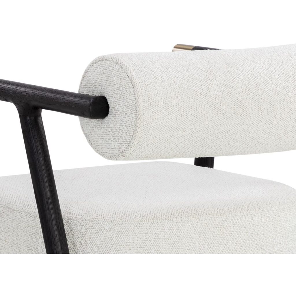 Sova Dining Armchair - Black - Copenhagen White - Image 8