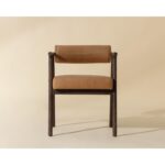 Sova Dining Armchair - Antique Brown - Sahara Camel Leather 111341 111341 SOVA DINING ARMCHAIR ANTIQUE BROWN SAHARA CAMEL LEATHER 1