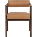Sova Dining Armchair - Antique Brown - Sahara Camel Leather 111341 111341 SOVA DINING ARMCHAIR ANTIQUE BROWN SAHARA CAMEL LEATHER 21