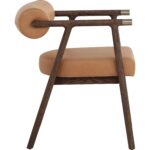 Sova Dining Armchair - Antique Brown - Sahara Camel Leather 111341 111341 SOVA DINING ARMCHAIR ANTIQUE BROWN SAHARA CAMEL LEATHER 22