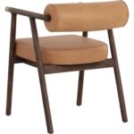Sova Dining Armchair - Antique Brown - Sahara Camel Leather 111341 111341 SOVA DINING ARMCHAIR ANTIQUE BROWN SAHARA CAMEL LEATHER 23