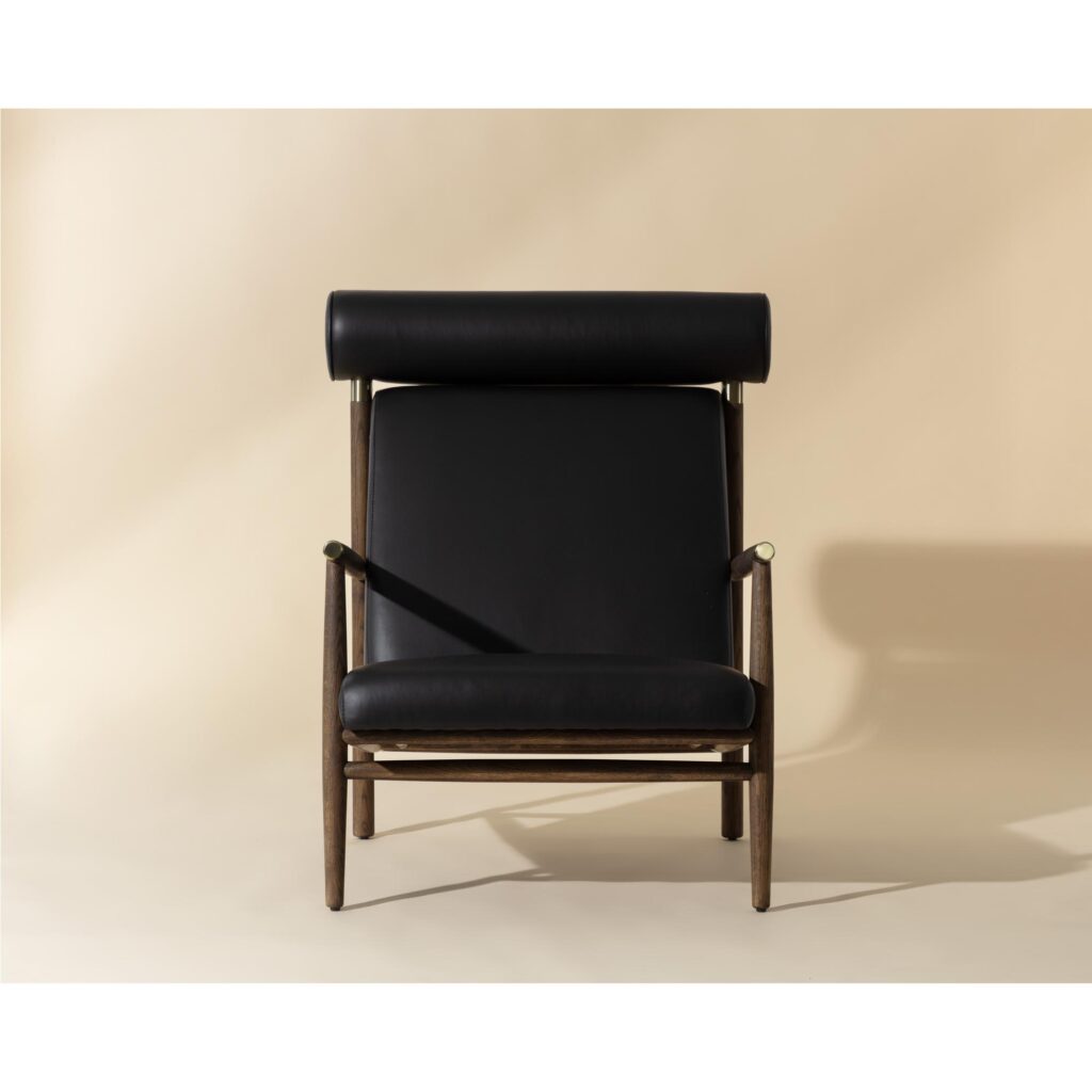 Biko Lounge Chair - Black Leather - Image 2