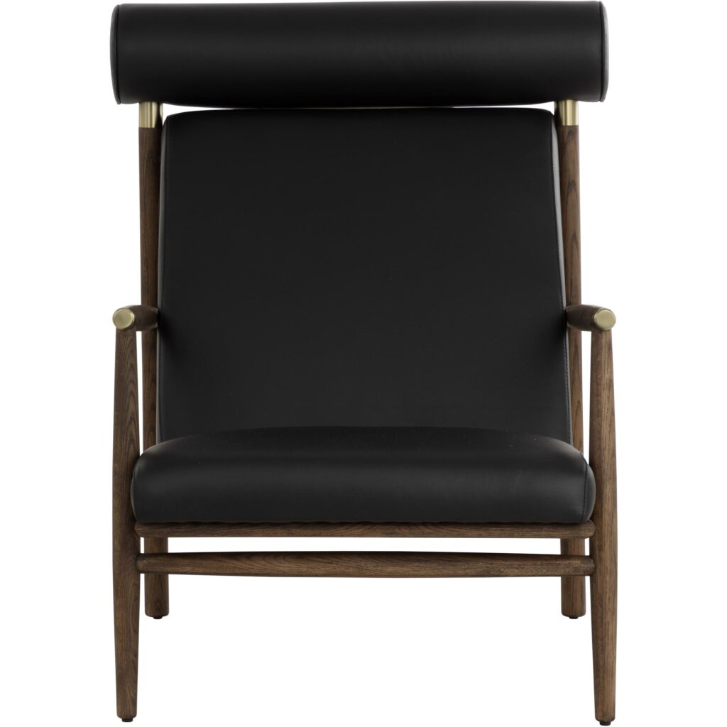 Biko Lounge Chair - Black Leather - Image 6
