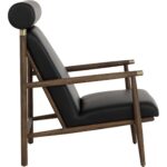 Biko Lounge Chair - Black Leather 111342 111342 BIKO LOUNGE CHAIR BLACK LEATHER 22