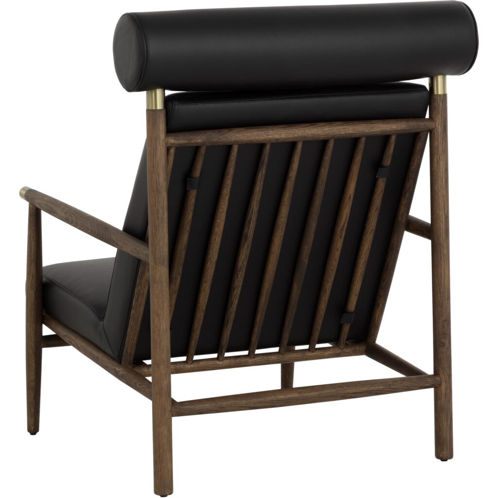 Biko Lounge Chair - Black Leather - Image 8